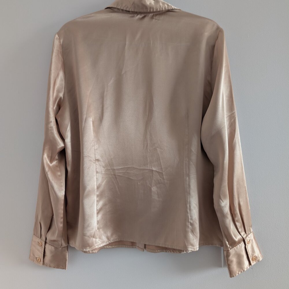 3/$30 VINTAGE Gold blouse - Picture 2 of 6